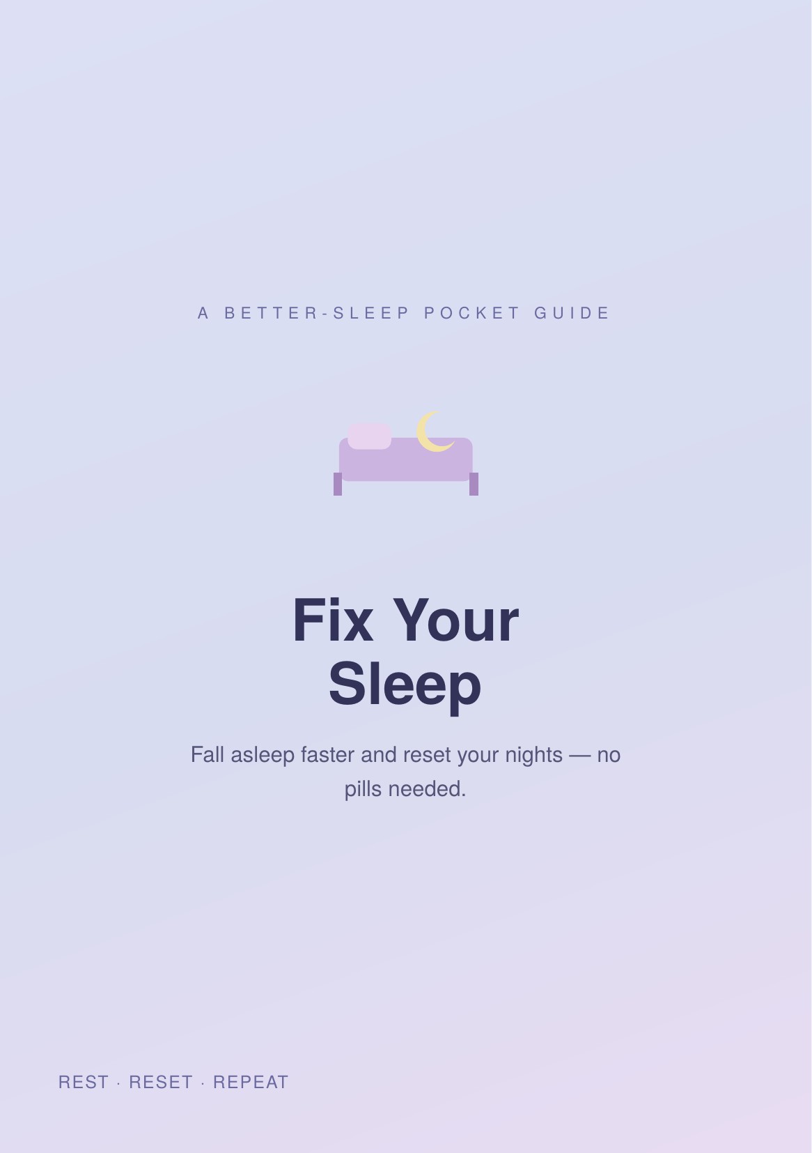 Fix Your Sleep cover